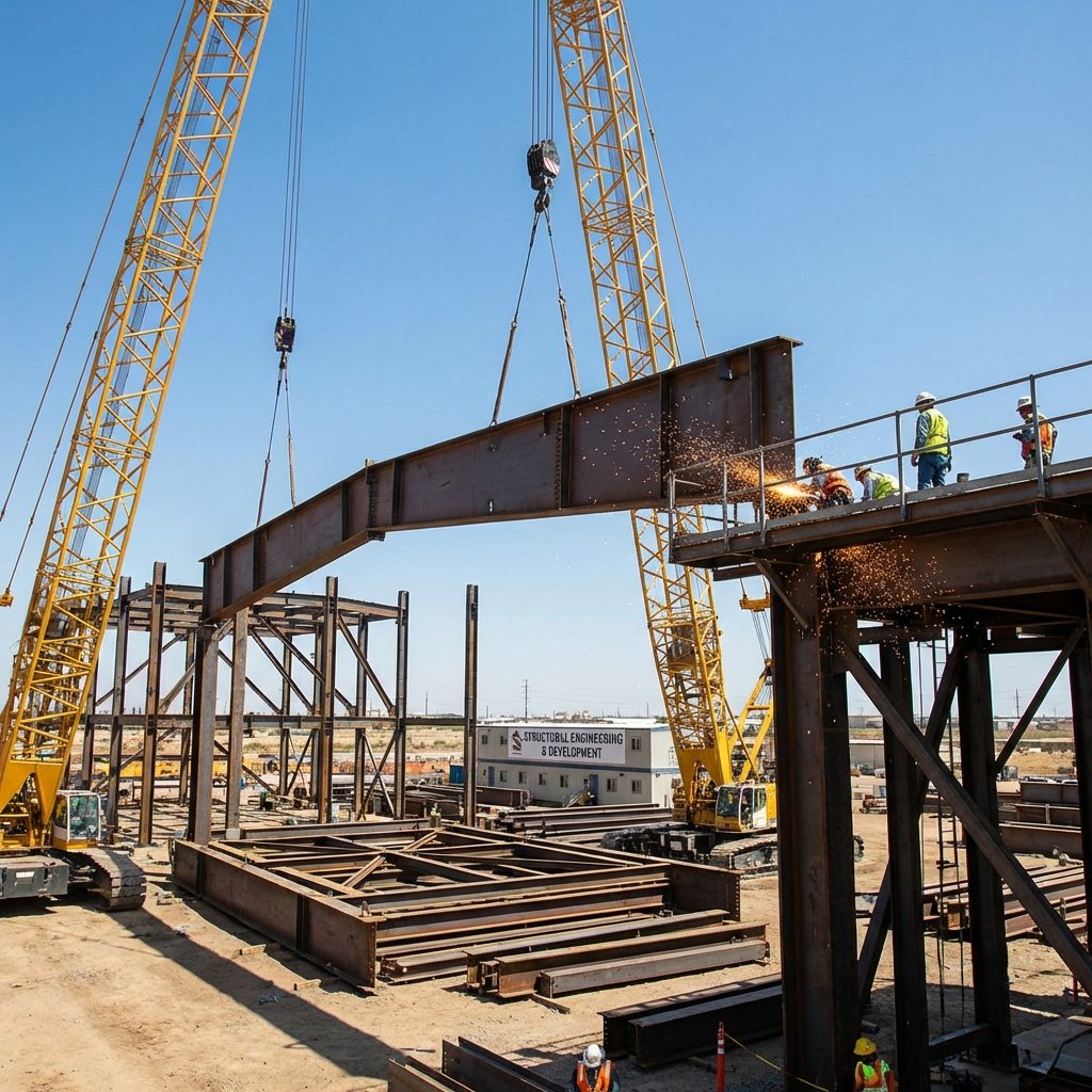 Ağır Çelik Yapı İmalat & Montaj Çalışmaları